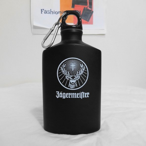 Jagermeister Other Jagermeister Black Metal Flask Oz Poshmark